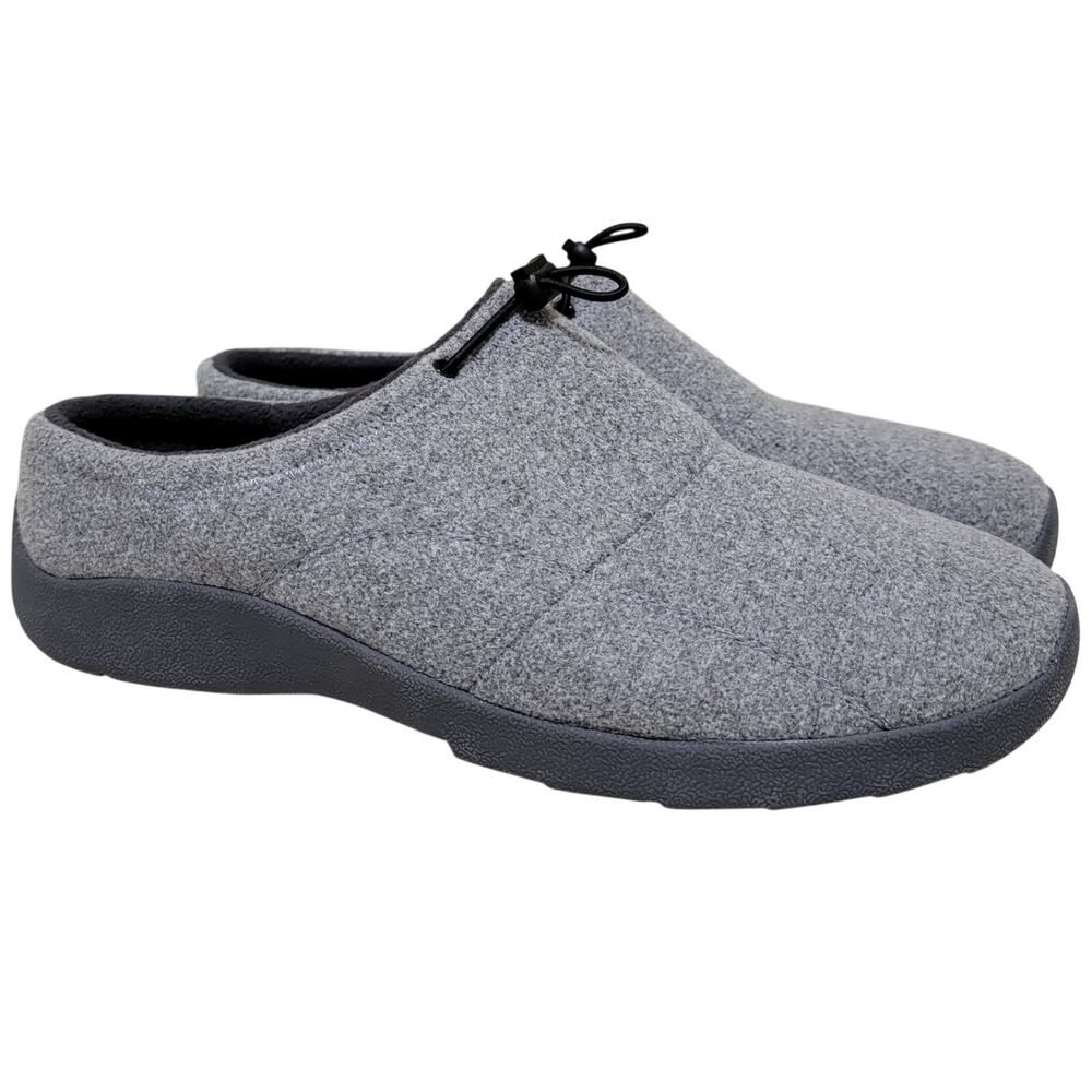 Easy Spirit Men Keebler Slip On Walking Clogs Size US 12M Light Grey Felt